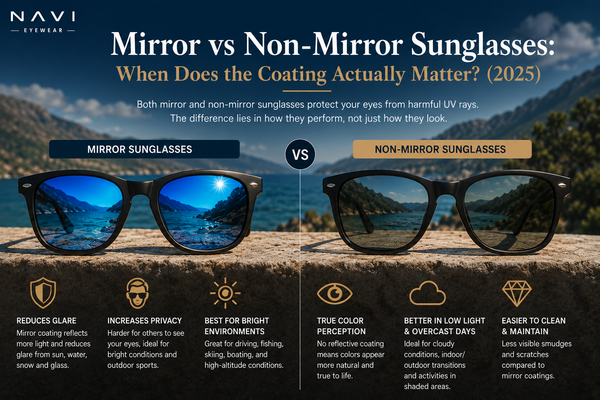 Mirror vs Non-Mirror Sunglasses: When Does the Coating Actually Matter? (2025)