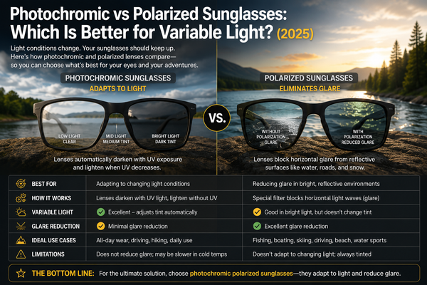 Photochromic vs Polarized Sunglasses: Which Is Better for Variable Light? (2025)