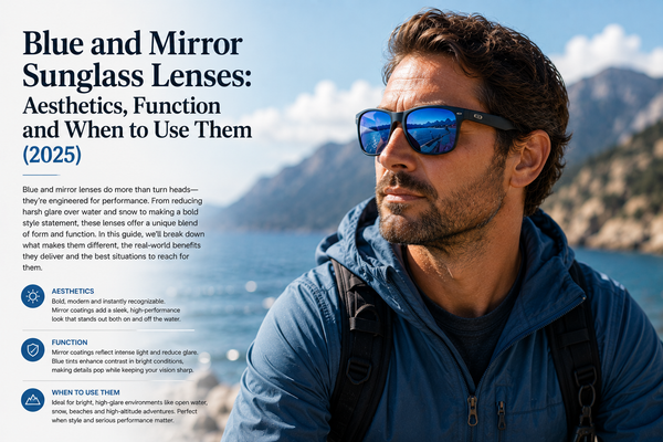 Blue and Mirror Sunglass Lenses: Aesthetics, Function and When to Use Them (2025)