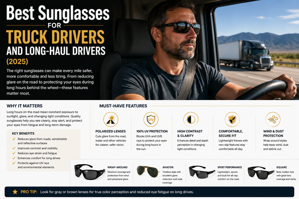 Best Sunglasses for Truck Drivers and Long-Haul Drivers (2025)