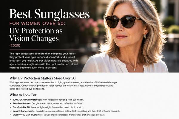 Best Sunglasses for Women Over 50: UV Protection as Vision Changes (2025)