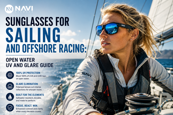 Sunglasses for Sailing and Offshore Racing: Open Water UV and Glare Guide | Navi Eyewear