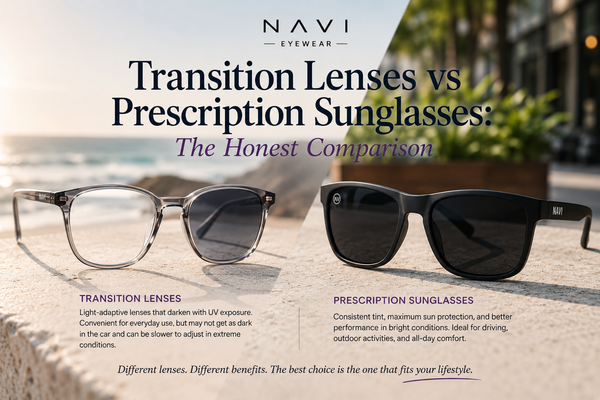 Transition Lenses vs Prescription Sunglasses: The Honest Comparison | Navi Eyewear